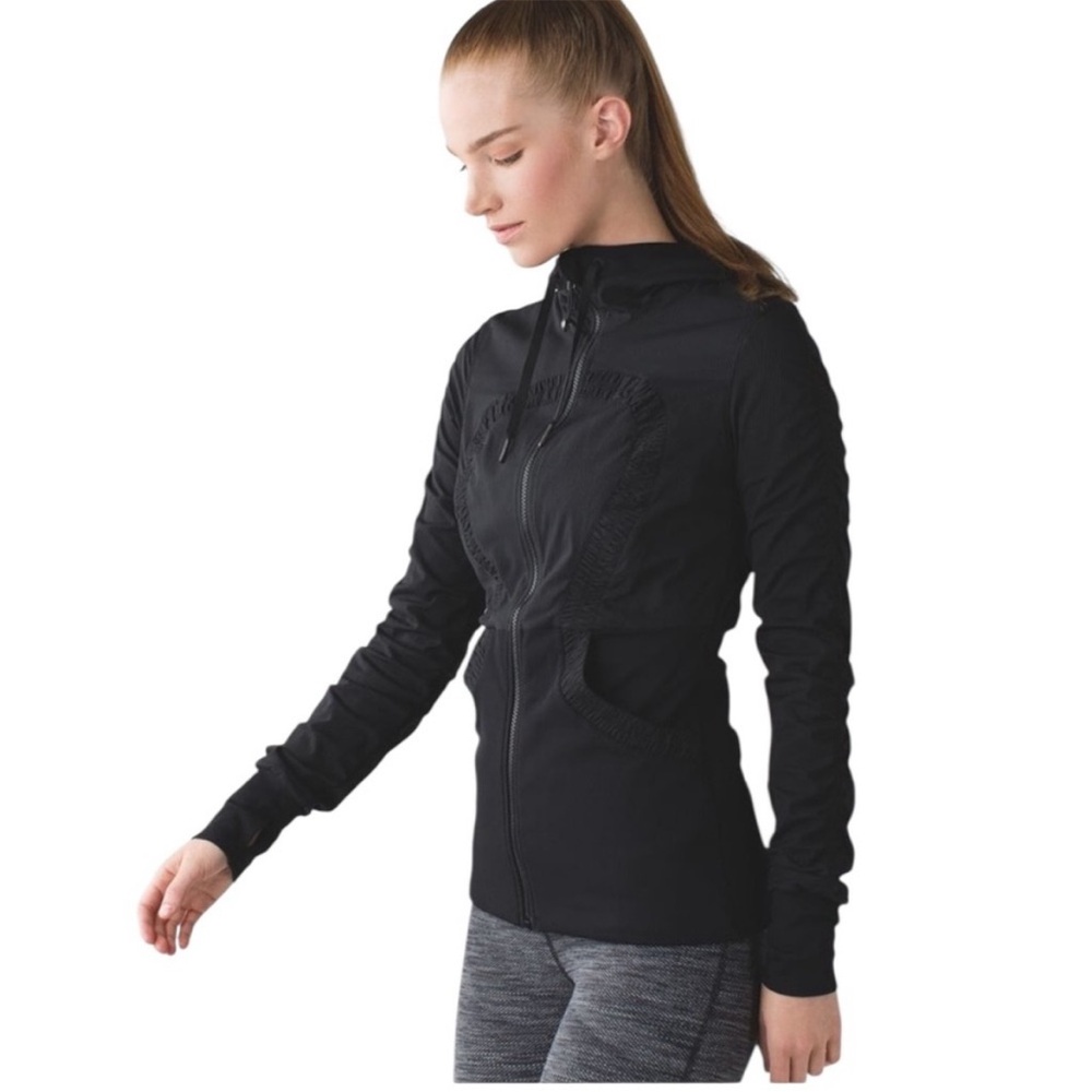lululemon athletica Black Dance Studio Reversible Zip Up - Picture 5 of 8